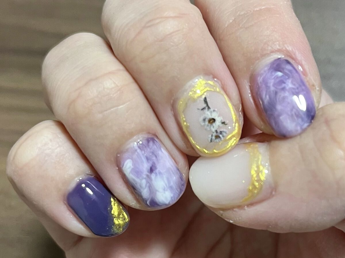 ジェルネイル（ライト対応）/セリア/ジェルネイルを使ったクチコミ（1枚目）