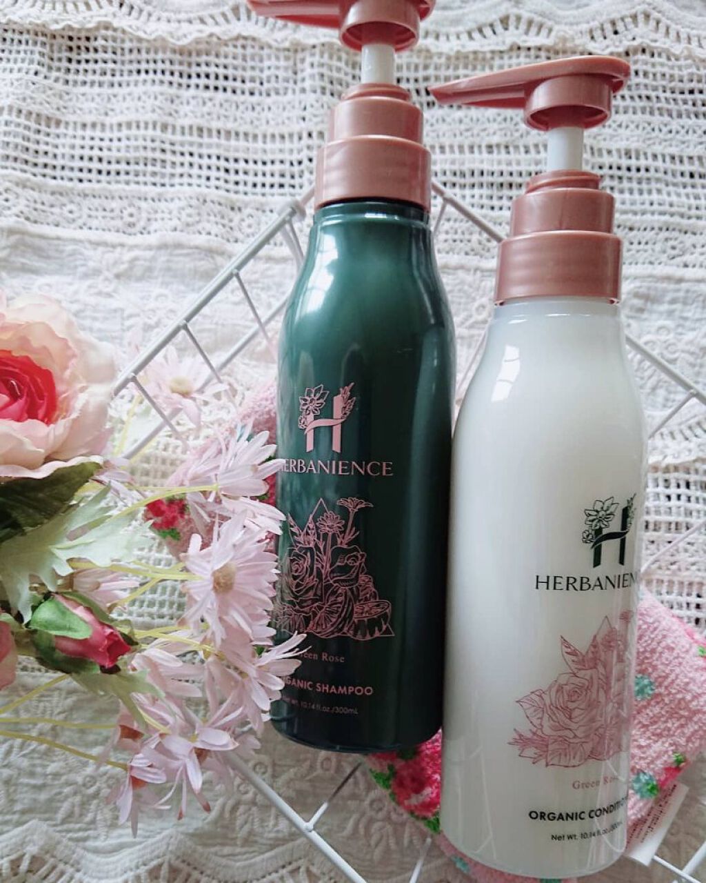 ハーバニエンス シャンプー・コンディショナー（グリーンローズ）/HERBANIENCE/市販シャンプーを使ったクチコミ（1枚目）