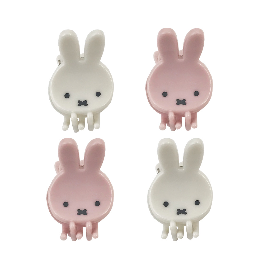 MFミニクリップ4P アイボリー&ピンク(IVORY＆PINK)