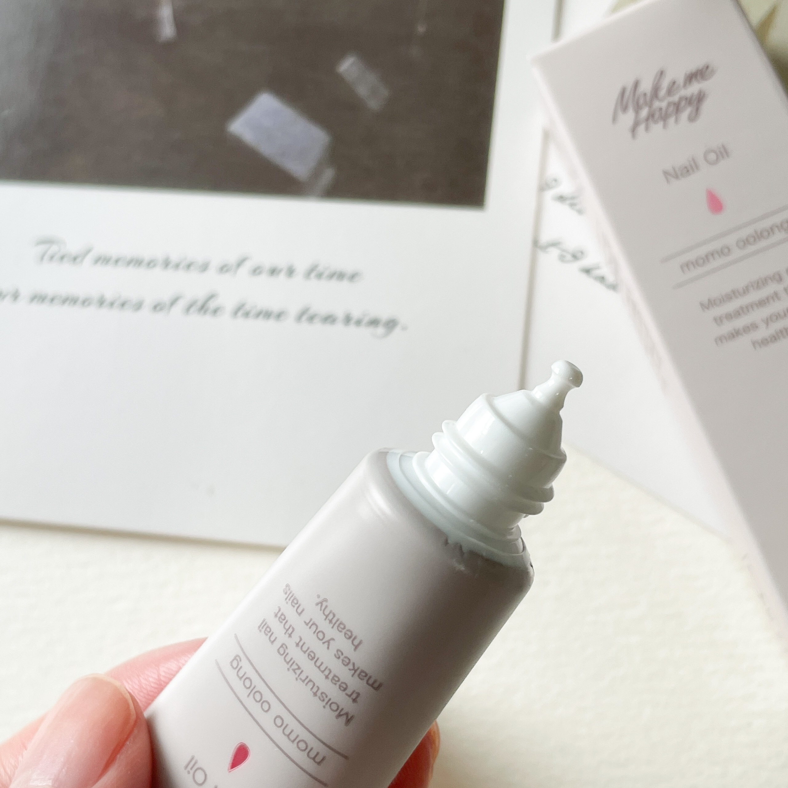 メイクミーハッピー ネイルオイル momo oolong/キャンメイク/ネイルオイル・トリートメントを使ったクチコミ（3枚目）