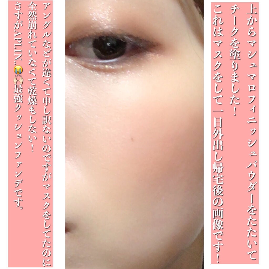 ピンクティーツリーカバークッション/APLIN/クッションファンデーションを使ったクチコミ(5枚目)