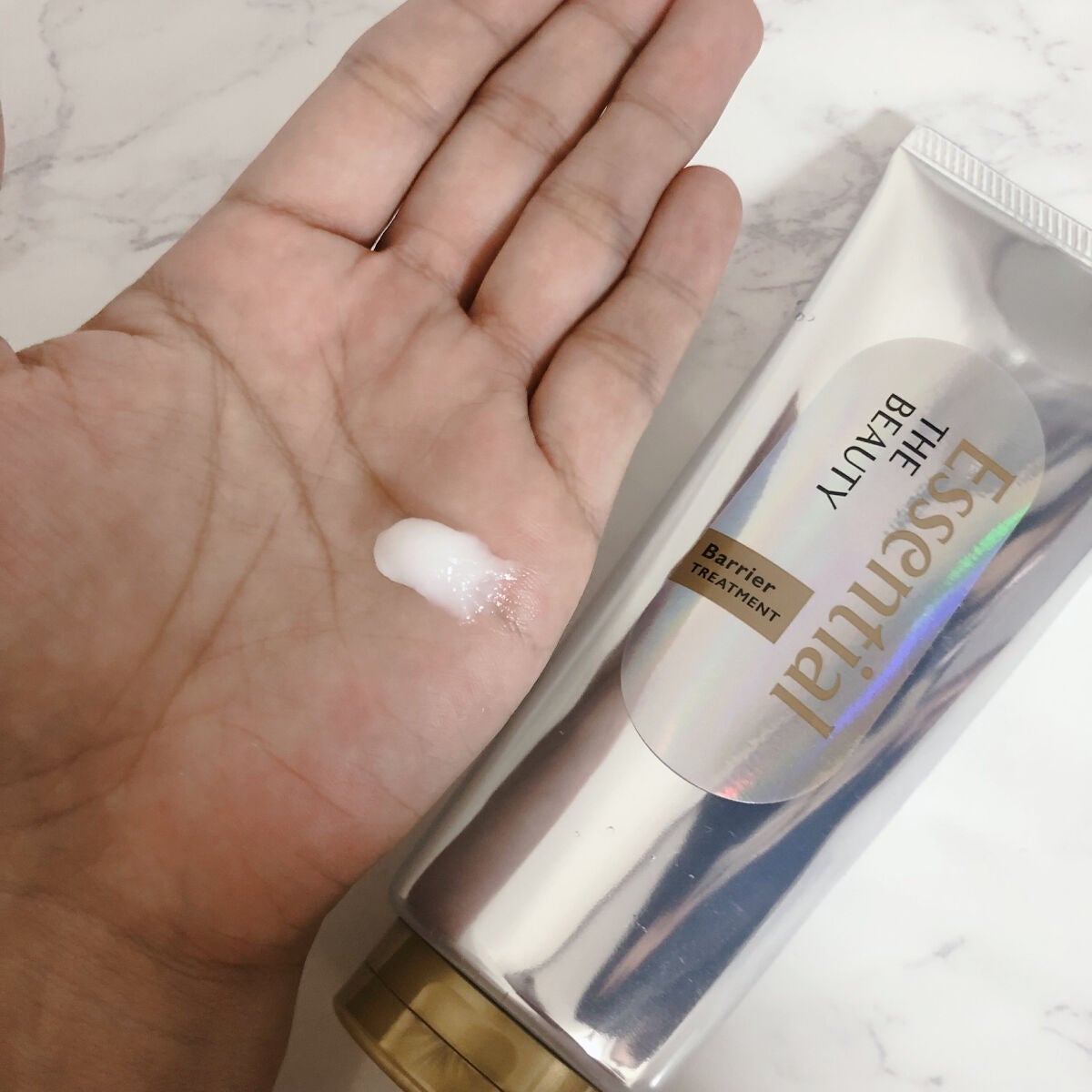 髪のキメ美容バリアトリートメント/エッセンシャル/洗い流すヘアトリートメントを使ったクチコミ(2枚目)