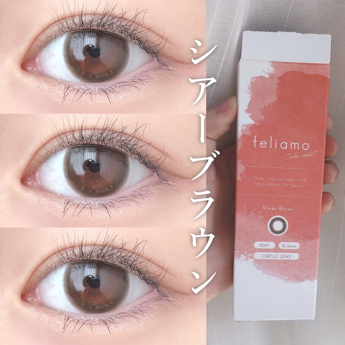 feliamo 1day/feliamo/ワンデー（１DAY）カラコンを使ったクチコミ（1枚目）