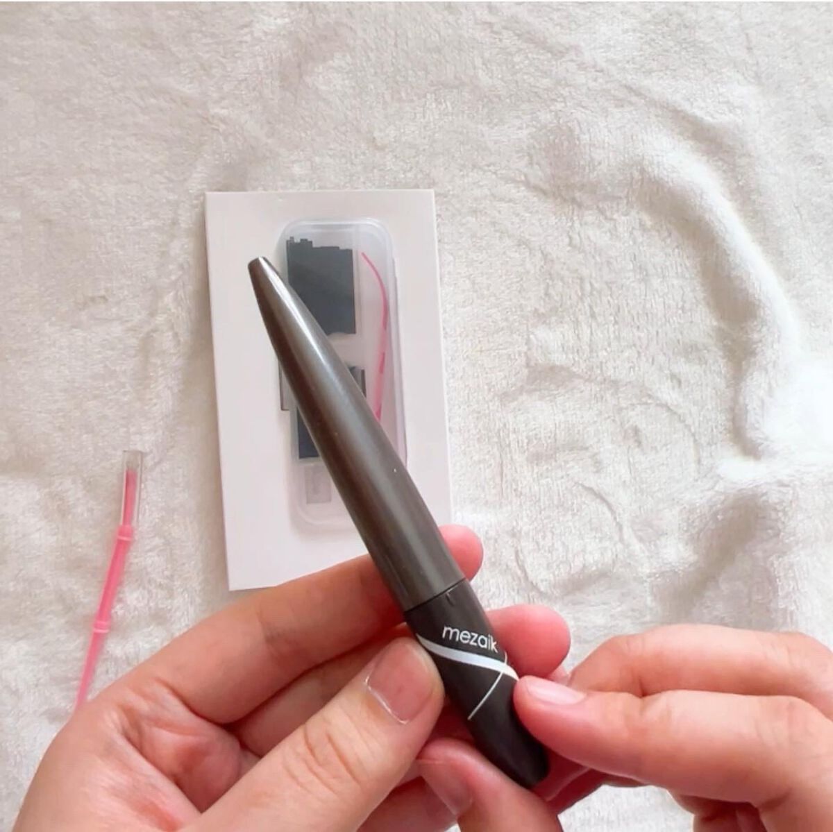 ブラックファイバー120 スーパーハードタイプ 120本入/メザイク/二重まぶた用アイテムを使ったクチコミ（2枚目）