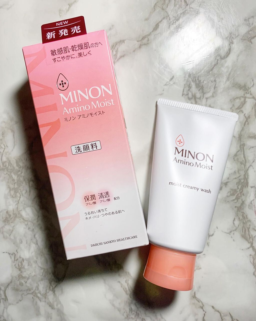アミノモイスト モイストクリーミィ ウォッシュ/ミノン/洗顔フォームを使ったクチコミ（1枚目）
