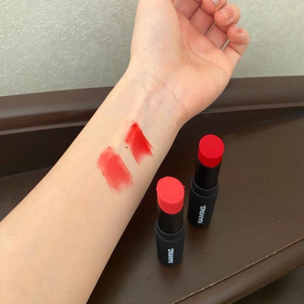 スマッジセミマットリップスティック/NAMING./口紅を使ったクチコミ(5枚目)