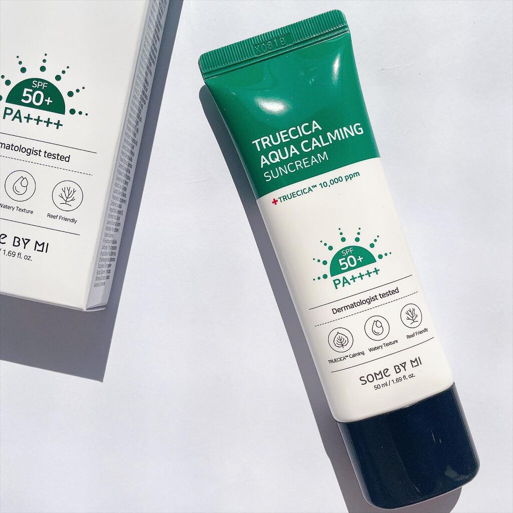 TRUECICA アクアカーミング日焼け止め/SOME BY MI/日焼け止めクリームを使ったクチコミ（2枚目）