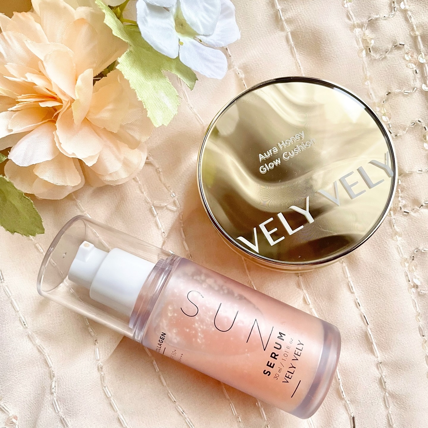 はちみつツヤ肌クッションファンデ/VELY VELY/クッションファンデーションを使ったクチコミ（1枚目）