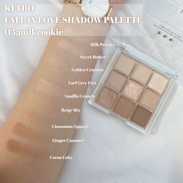 KEYBO FALL IN LOVE SHADOW PALETTE/keybo/アイシャドウパレットを使ったクチコミ（2枚目）