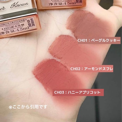 チョコレートシリーズ クラウドマットリップ/FlowerKnows/口紅を使ったクチコミ(4枚目)