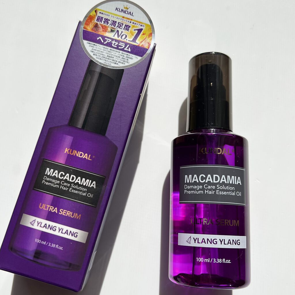 クンダル マカダミア ウルトラヘアセラム  イランイラン(Ylang Ylang)/KUNDAL/ヘアオイルを使ったクチコミ（1枚目）