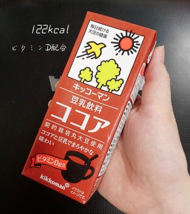 キッコーマン飲料 豆乳飲料 ココアのクチコミ「今日のおやつがわりの豆乳はココアです٩(๑>ᴗ<๑)۶

味はココア！という感じではないですが.....」（1枚目）