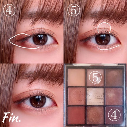 UR GLAM BLOOMING EYE COLOR PALETTE/U R GLAM/アイシャドウパレットを使ったクチコミ(3枚目)
