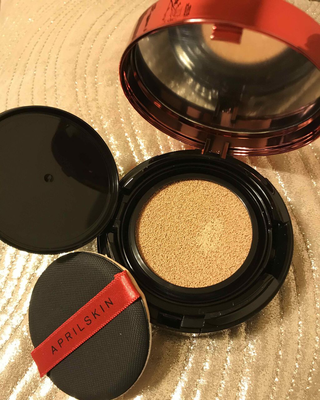 デュアルカバー クッション/APRILSKIN/クッションファンデーションを使ったクチコミ（2枚目）