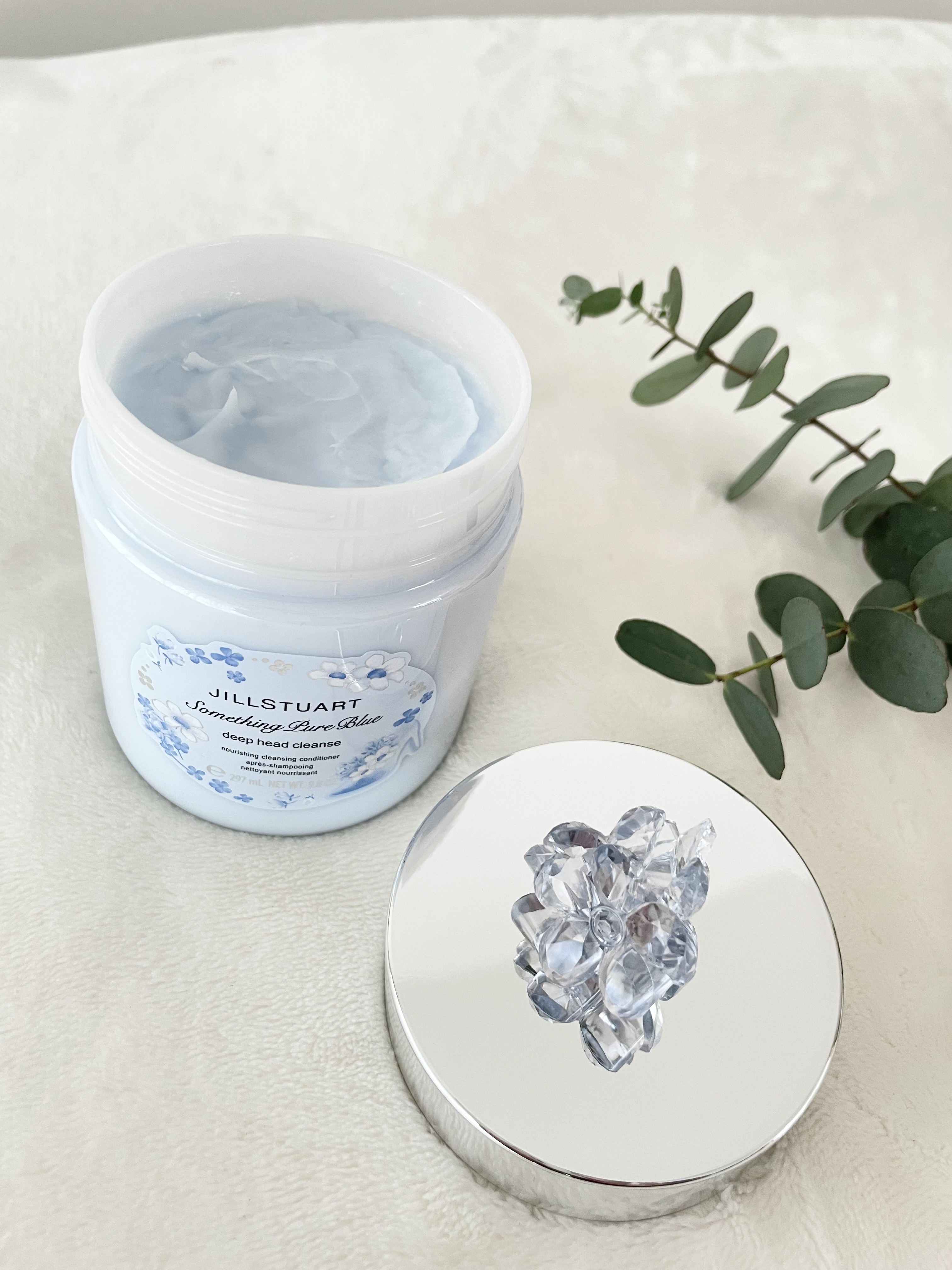 サムシングピュアブルー セント　バスソルト/JILL STUART/無機塩系入浴剤を使ったクチコミ（3枚目）