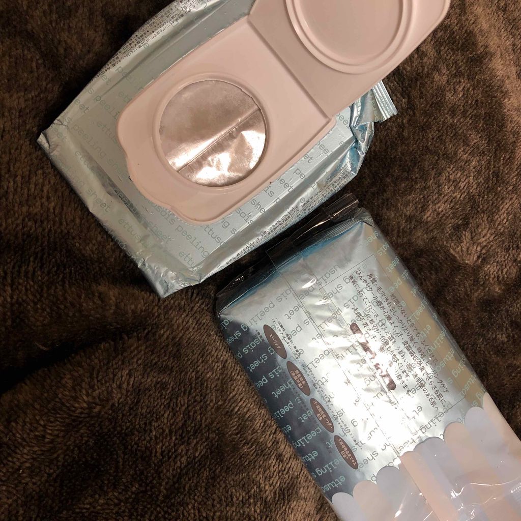 ふきとりピーリングシートN/ettusais/ピーリングを使ったクチコミ（2枚目）