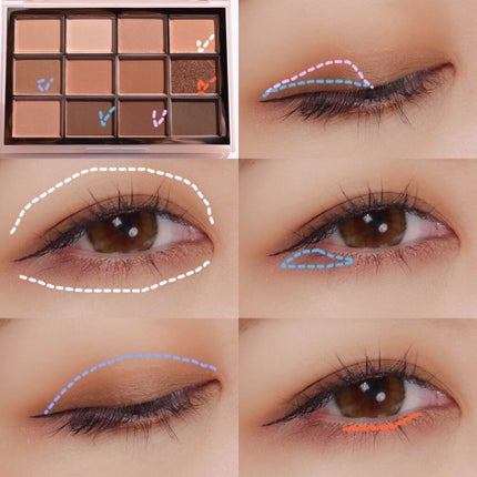 ソフトブラーリングアイパレット/wakemake/アイシャドウパレットを使ったクチコミ(6枚目)