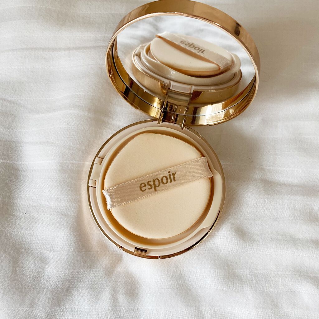 プロテーラービーグロウクッション(オールニュー)/espoir/クッションファンデーションを使ったクチコミ（2枚目）