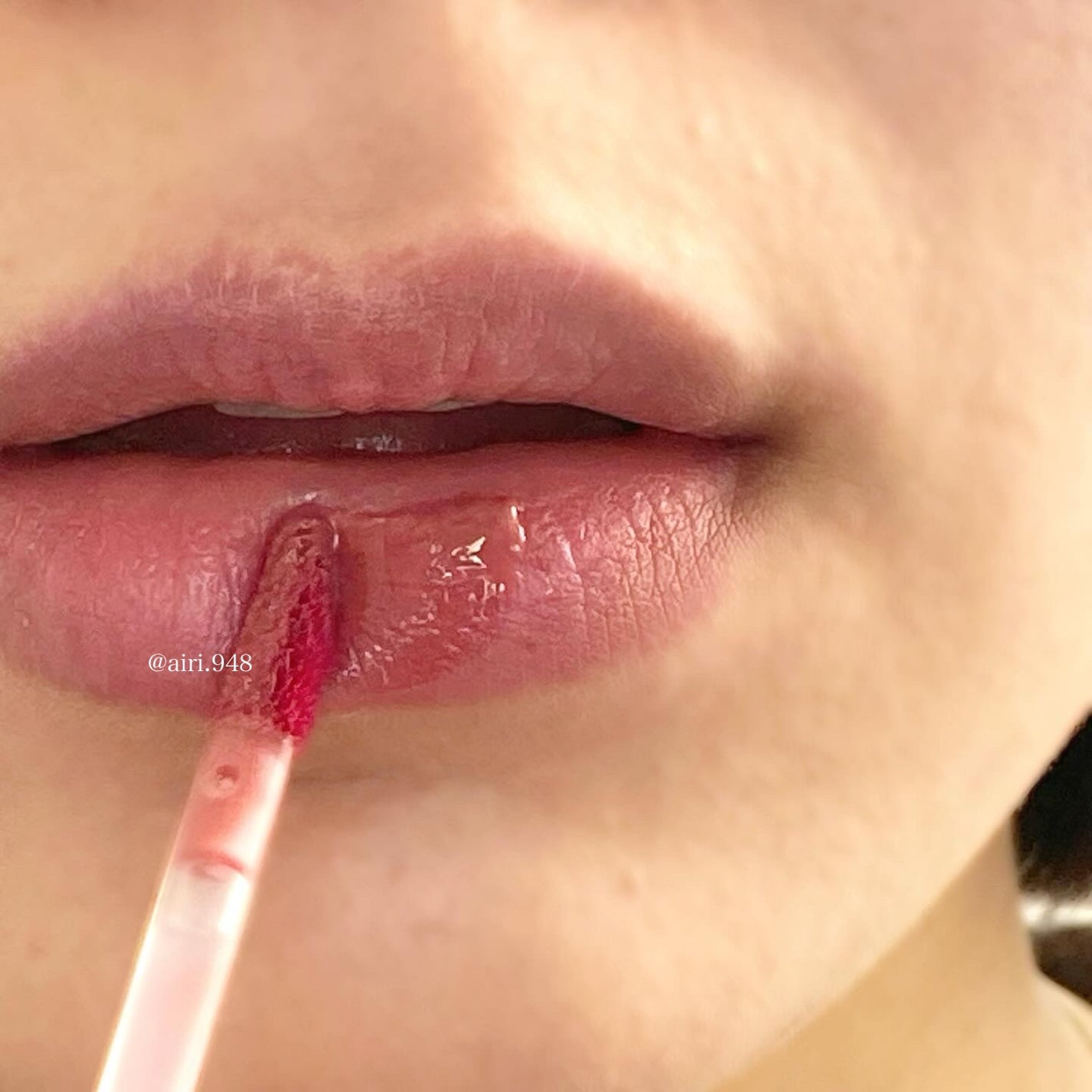 ジューシーラスティングティント/rom&nd/リップティントを使ったクチコミ(3枚目)