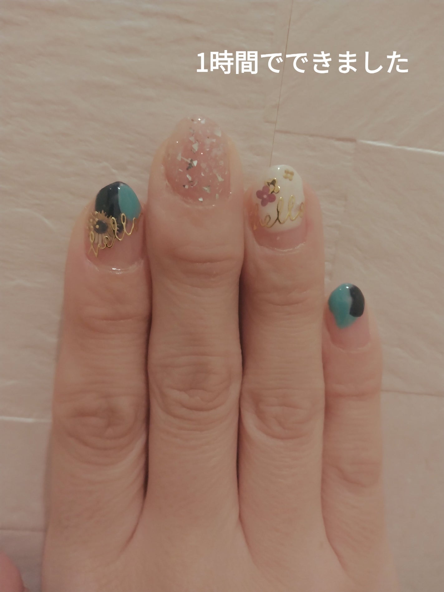 ジェルネイル(ライト対応)/セリア/ジェルネイルを使ったクチコミ(5枚目)