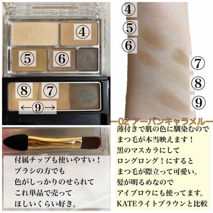 パーフェクトマルチアイズ/キャンメイク/アイシャドウパレットを使ったクチコミ(4枚目)