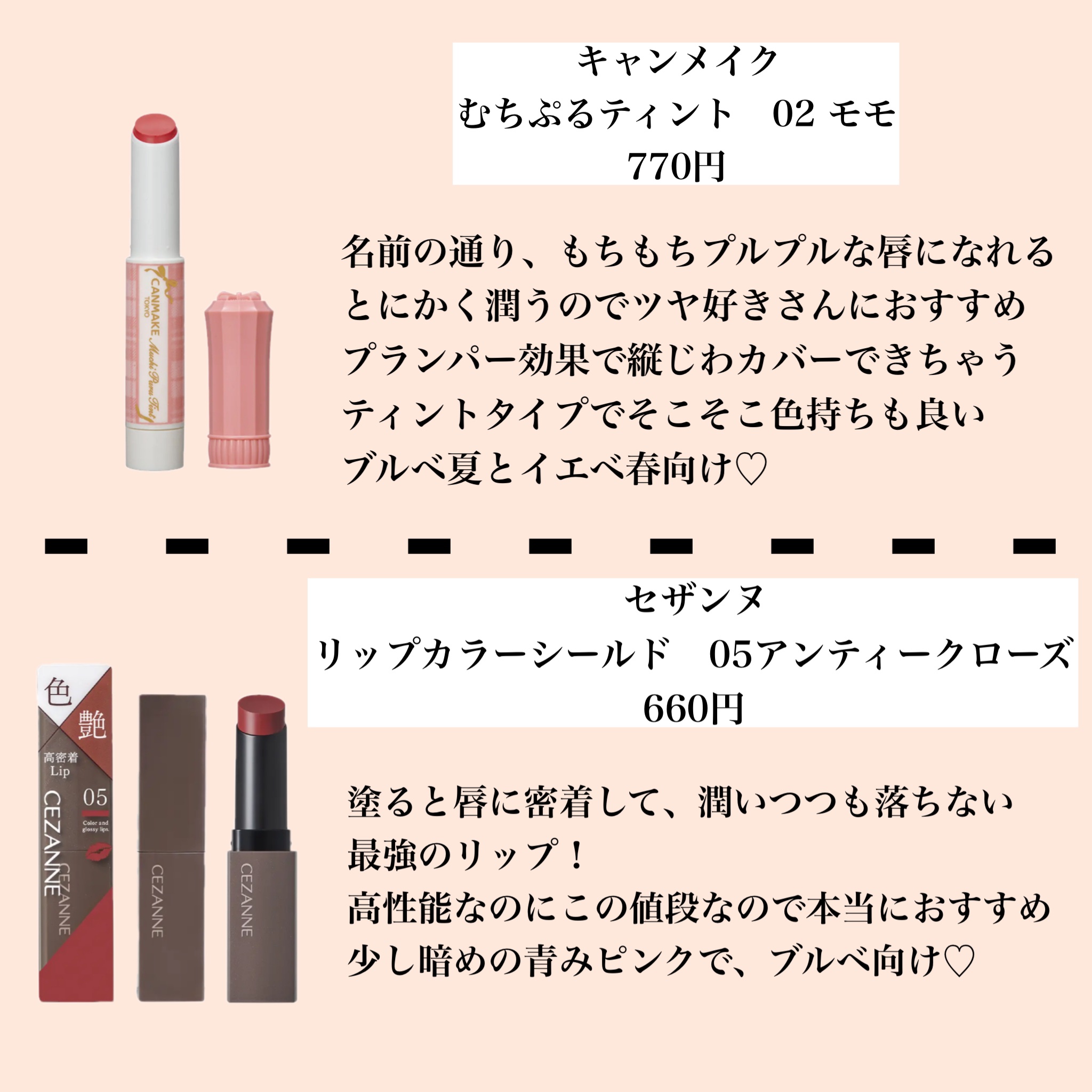 ジューシーラスティングティント/rom&nd/リップティントを使ったクチコミ（2枚目）