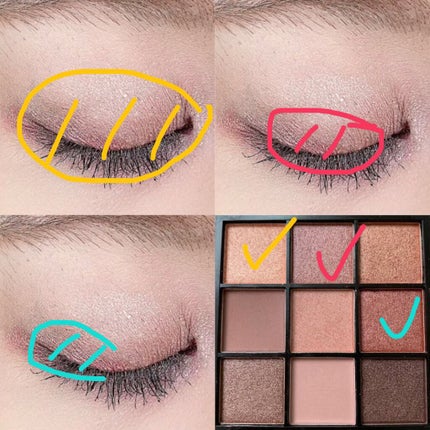 UR GLAM BLOOMING EYE COLOR PALETTE/U R GLAM/アイシャドウパレットを使ったクチコミ(2枚目)