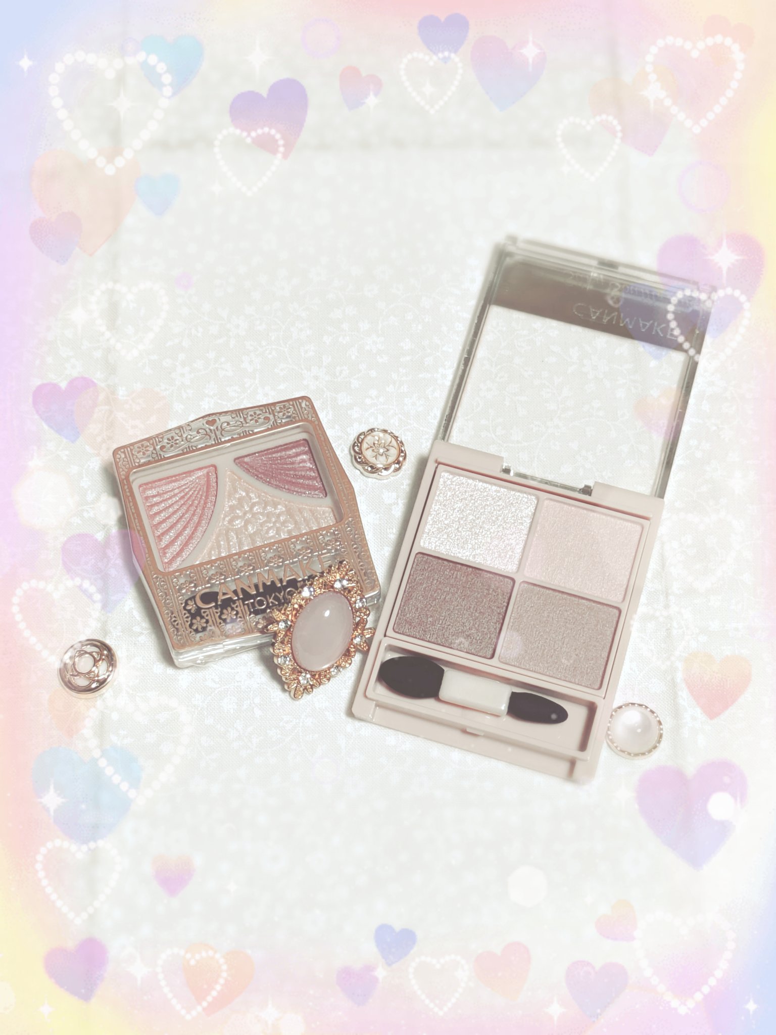 ジューシーピュアアイズ/キャンメイク/アイシャドウパレットを使ったクチコミ（1枚目）