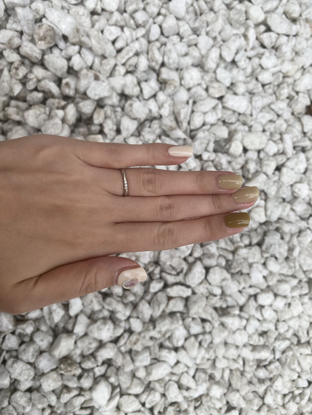 セミキュアジェルネイル（ハンド）/ohora/ネイルシールを使ったクチコミ（3枚目）