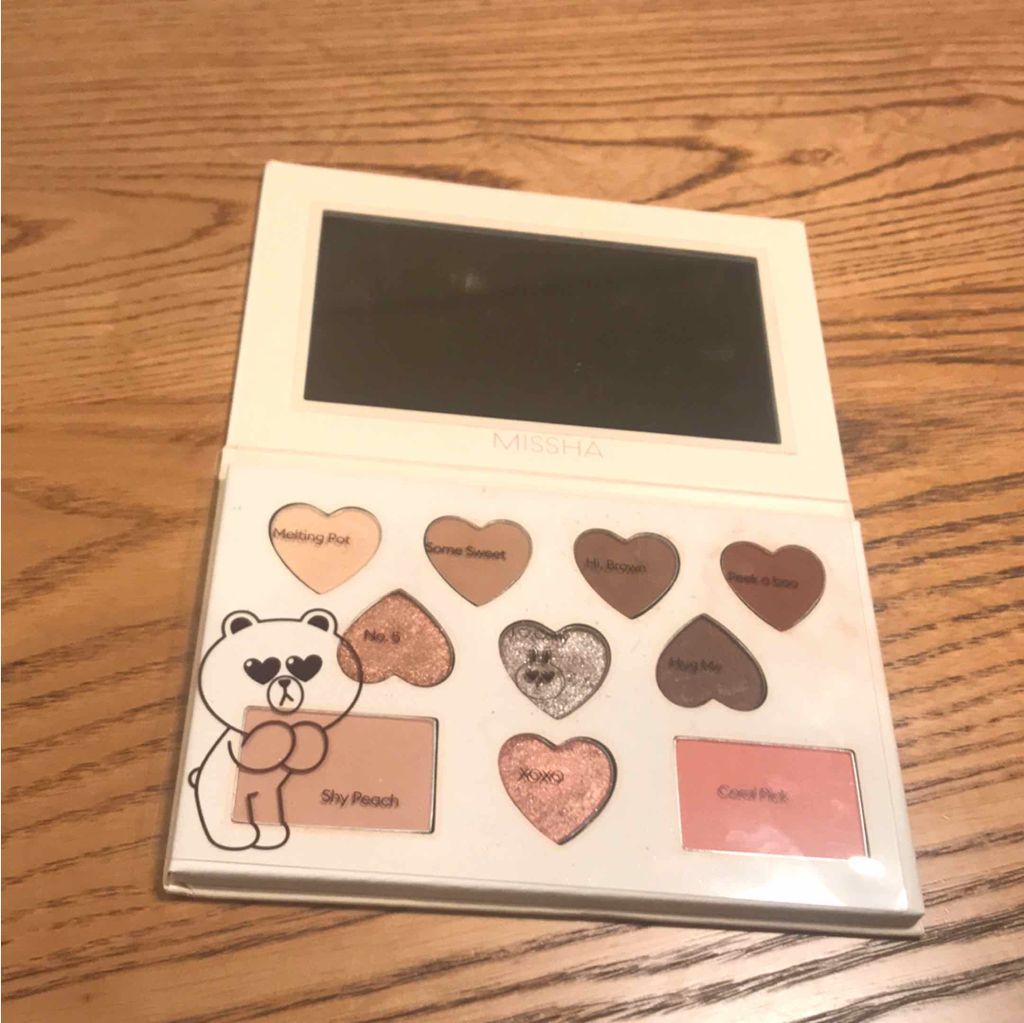 カラーフィルターシャドウパレット(ラインフレンズエディション)/MISSHA/アイシャドウパレットを使ったクチコミ(2枚目)