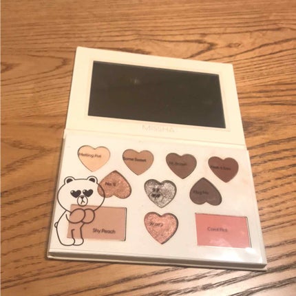 カラーフィルターシャドウパレット(ラインフレンズエディション)/MISSHA/アイシャドウパレットを使ったクチコミ(2枚目)
