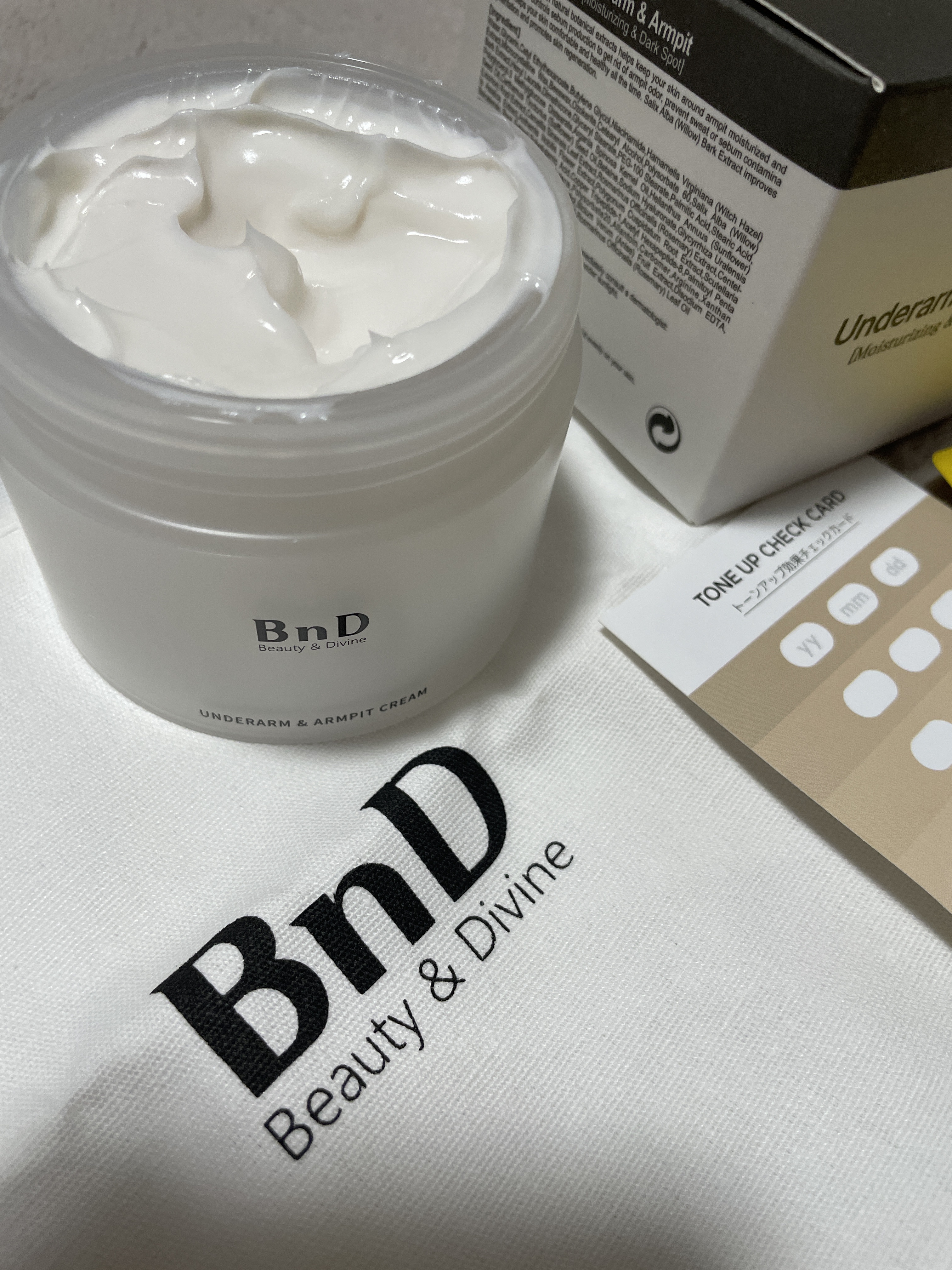 BnDアンダーアームクリーム(ボディクリーム)/BnD/デリケートゾーンケアを使ったクチコミ（2枚目）