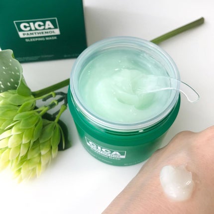 シカパンテノールスリーピングマスク/SNP/フェイスクリームを使ったクチコミ(5枚目)