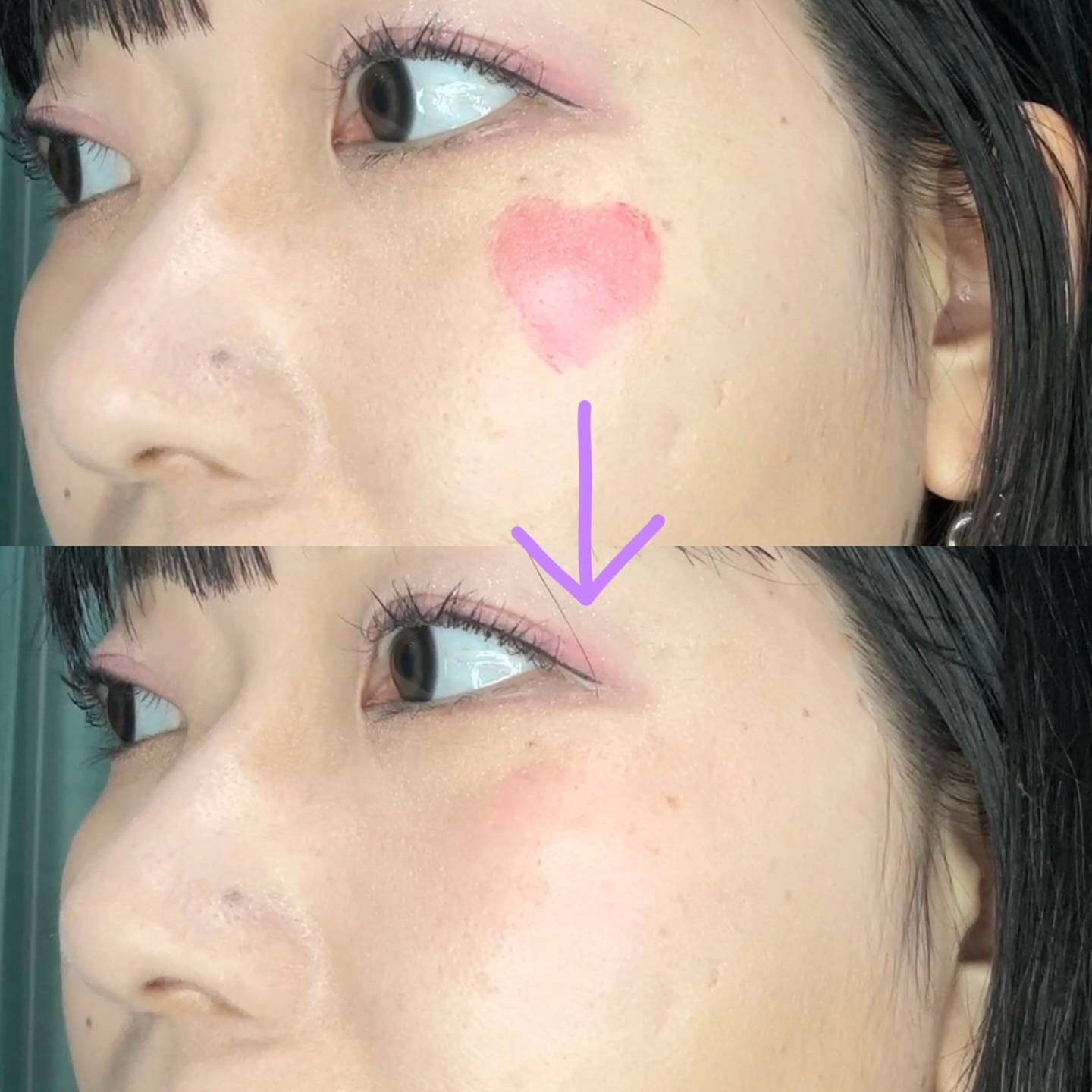 タッチインソール チークブラッシャー/touch in SOL /ジェル・クリームチークを使ったクチコミ（3枚目）