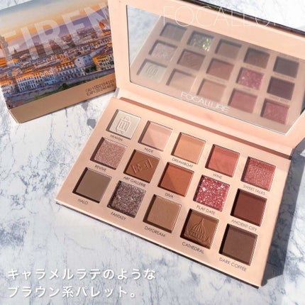 GO TRAVEL 15色アイシャドウパレット/FOCALLURE/アイシャドウパレットを使ったクチコミ(9枚目)