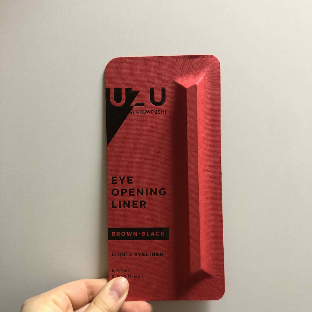 EYE OPENING LINER/UZU BY FLOWFUSHI/リキッドアイライナーを使ったクチコミ（1枚目）