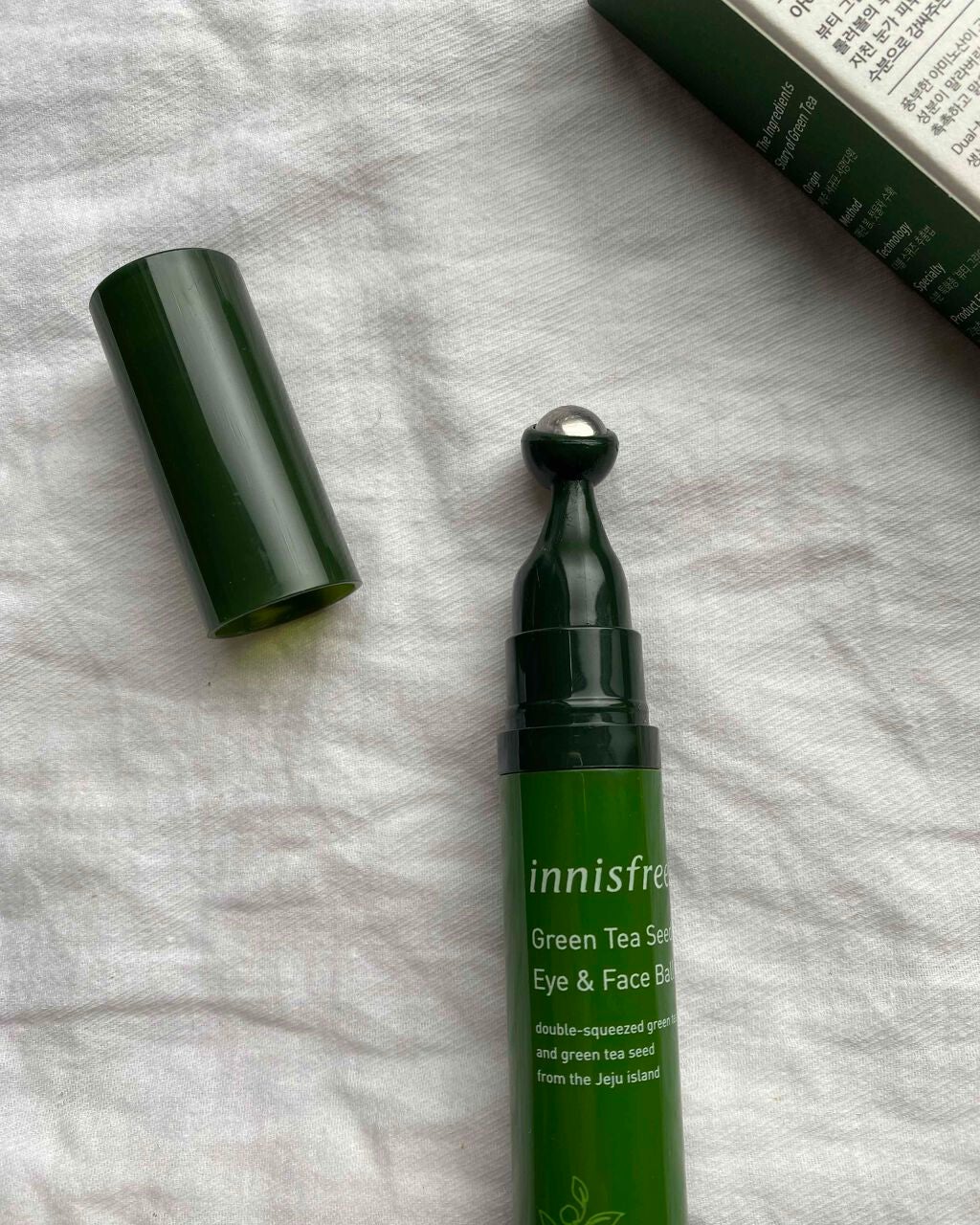 グリーンティーシード アイ&フェイスボール/innisfree/美容液を使ったクチコミ(3枚目)
