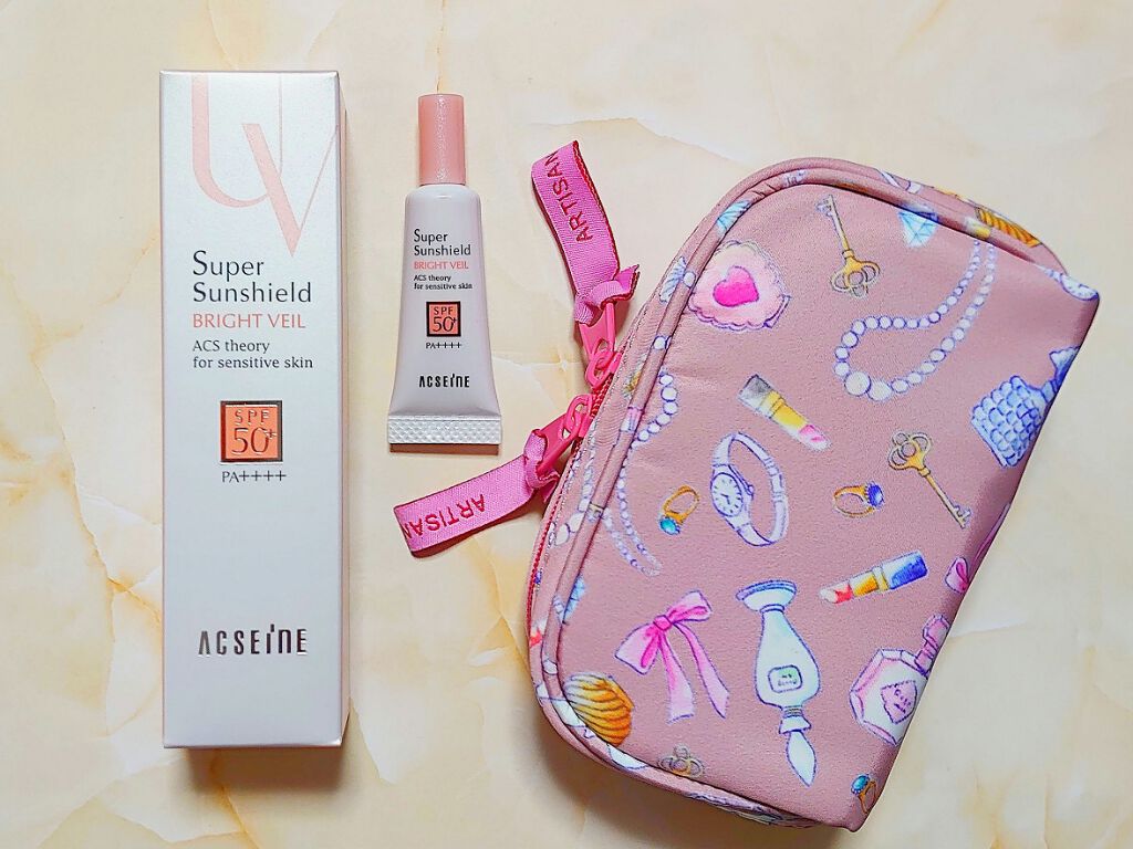 スーパーサンシールド ブライトヴェール＜R＞/ACSEINE/日焼け止め・UVケアを使ったクチコミ（1枚目）