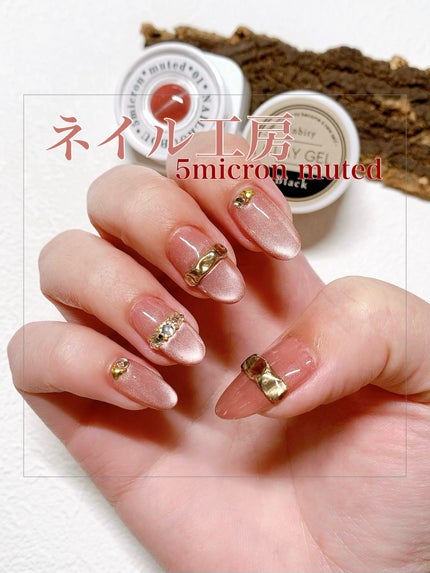 5ミクロンマグネット muted/ネイル工房/ジェルネイルを使ったクチコミ(1枚目)
