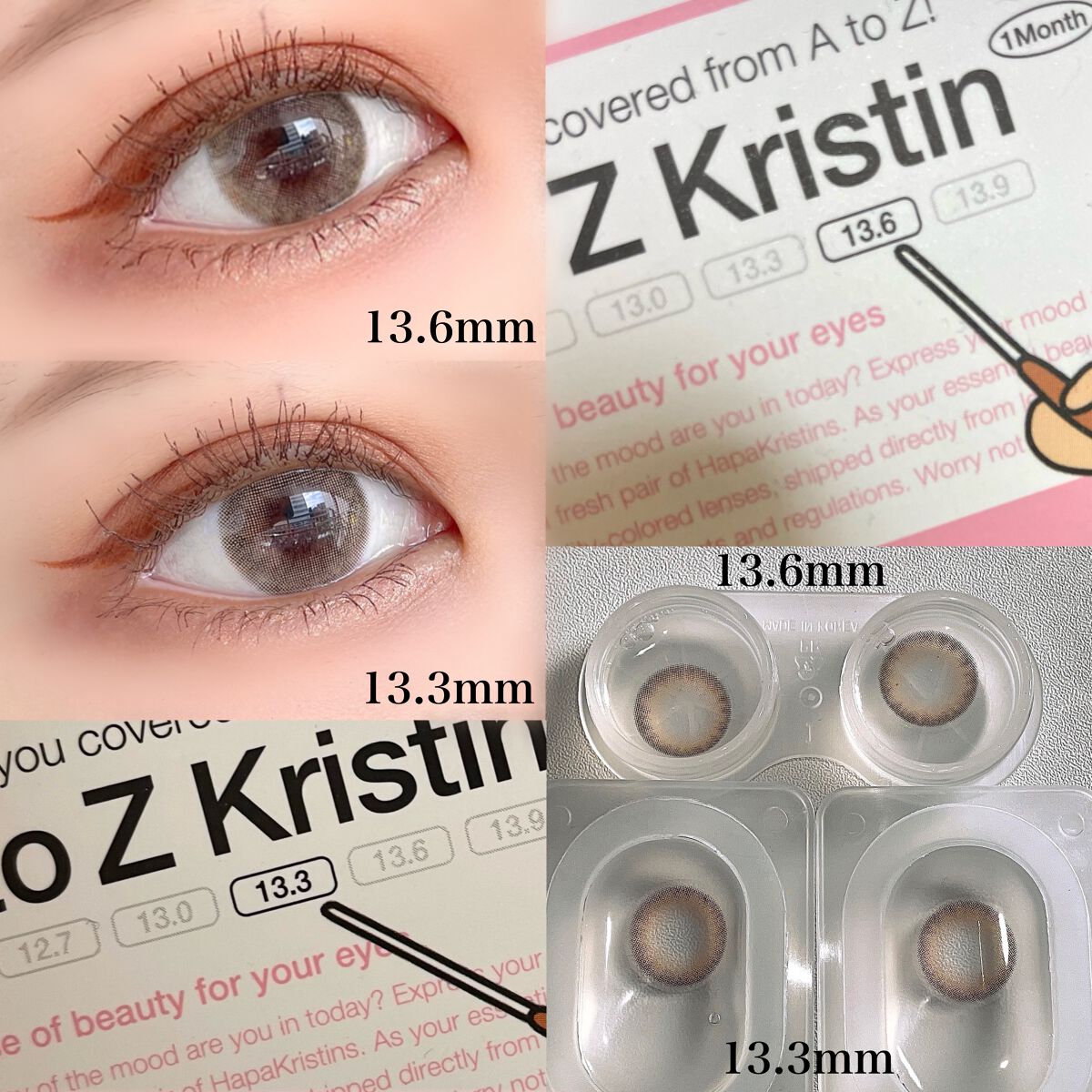 A to Z Kristin/Hapa kristin/カラーコンタクトレンズを使ったクチコミ（3枚目）