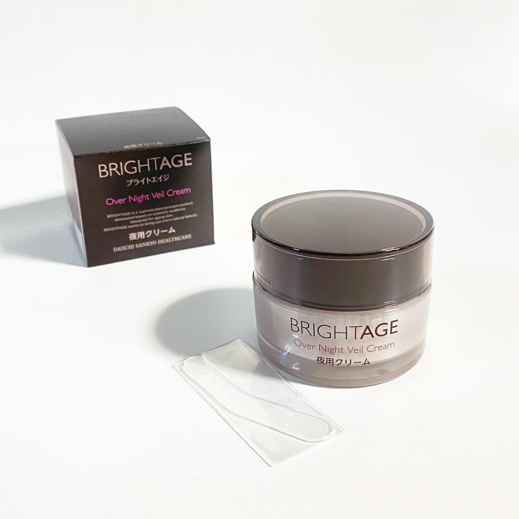 オーバーナイト ヴェールクリーム/BRIGHTAGE/フェイスクリームを使ったクチコミ(2枚目)