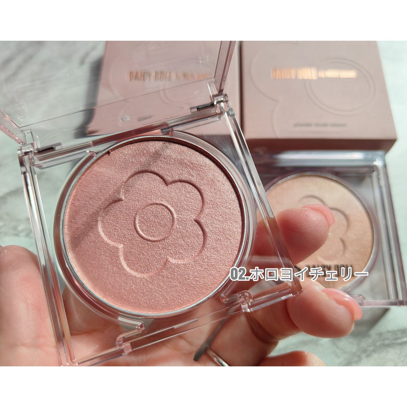 デイジードール パウダー ブラッシュ ブルーム/DAISY DOLL by MARY QUANT/パウダーチークを使ったクチコミ(5枚目)