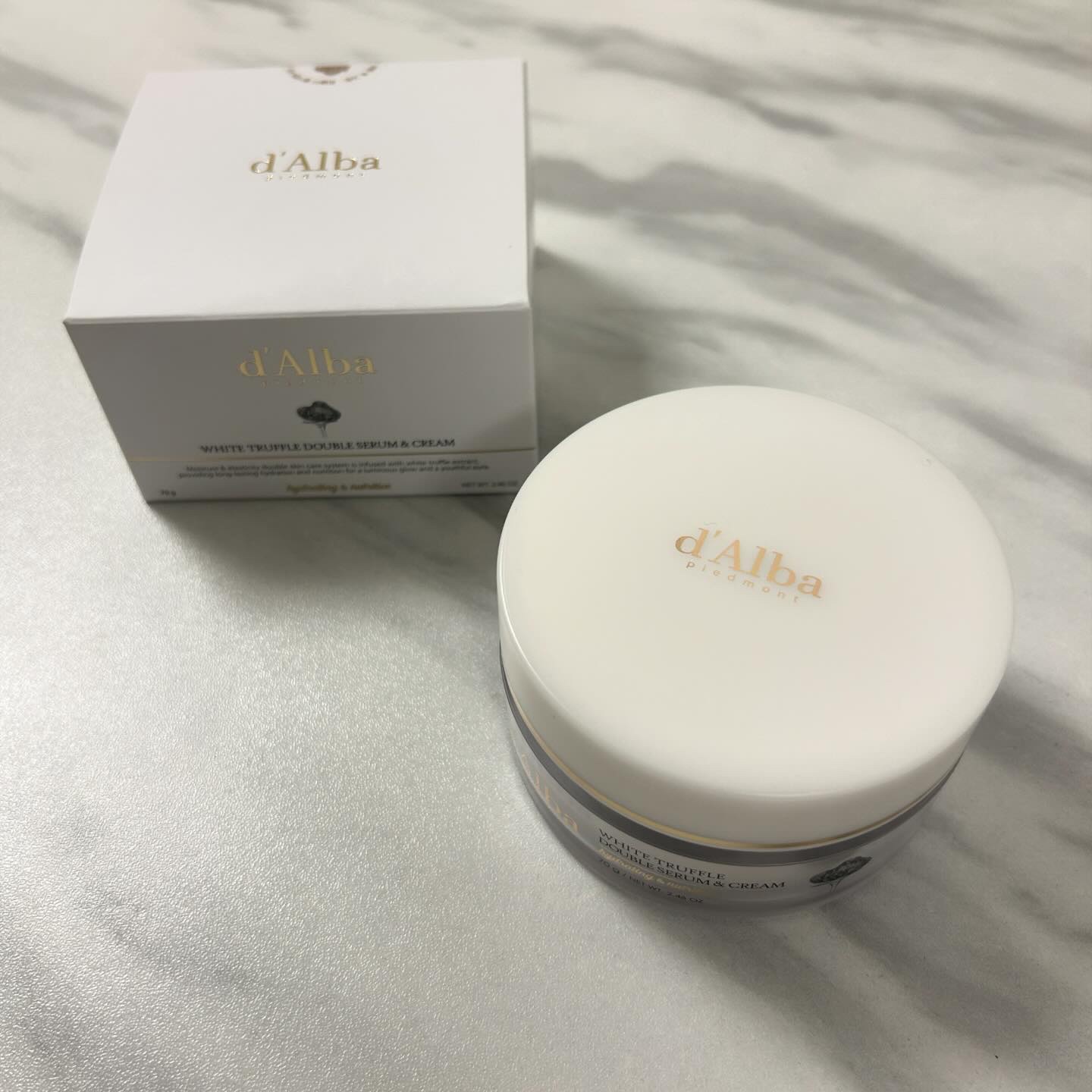 ホワイトトリュフダブルセラムアンドクリーム/ダルバ/フェイスクリームを使ったクチコミ（1枚目）