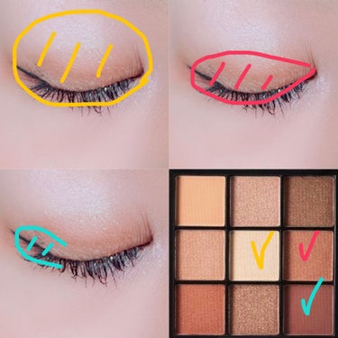 UR GLAM　BLOOMING EYE COLOR PALETTE/U R GLAM/パウダーアイシャドウを使ったクチコミ（2枚目）