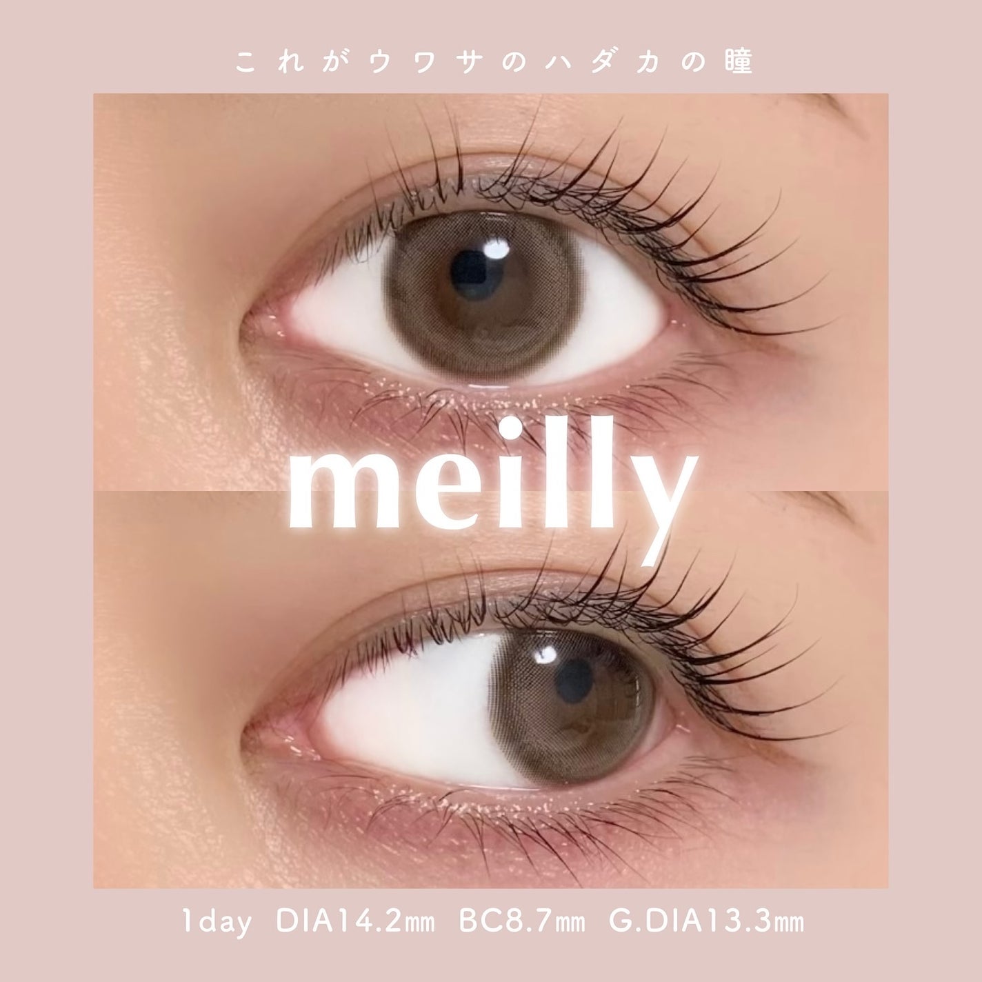 chiffon/meilly/ワンデー(1DAY)カラコンを使ったクチコミ(1枚目)