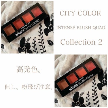 INTENSE BLUSH QUAD /City Cosmetics/パウダーチークを使ったクチコミ（1枚目）