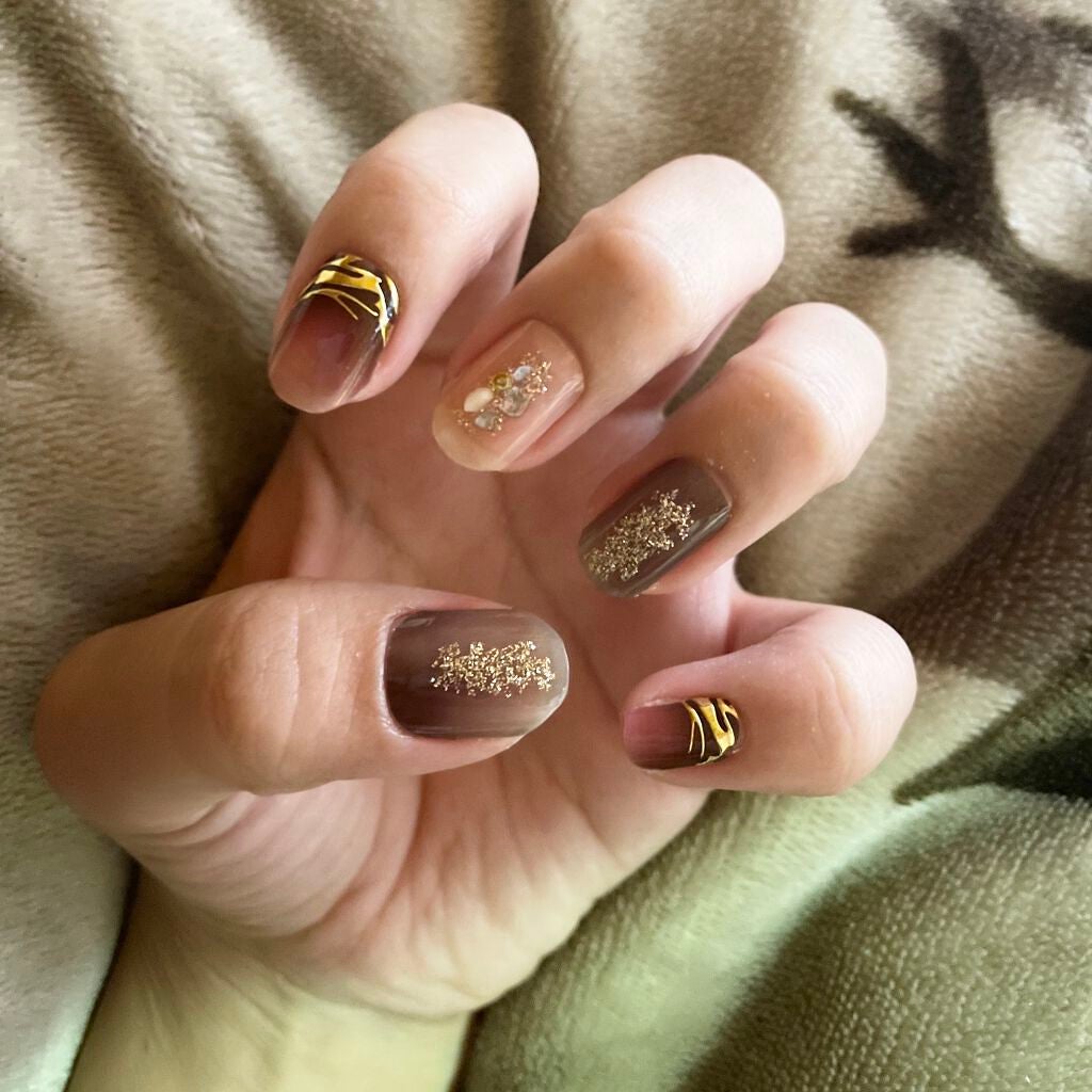 ネイルシール/Qoo10/ネイルシールを使ったクチコミ(3枚目)