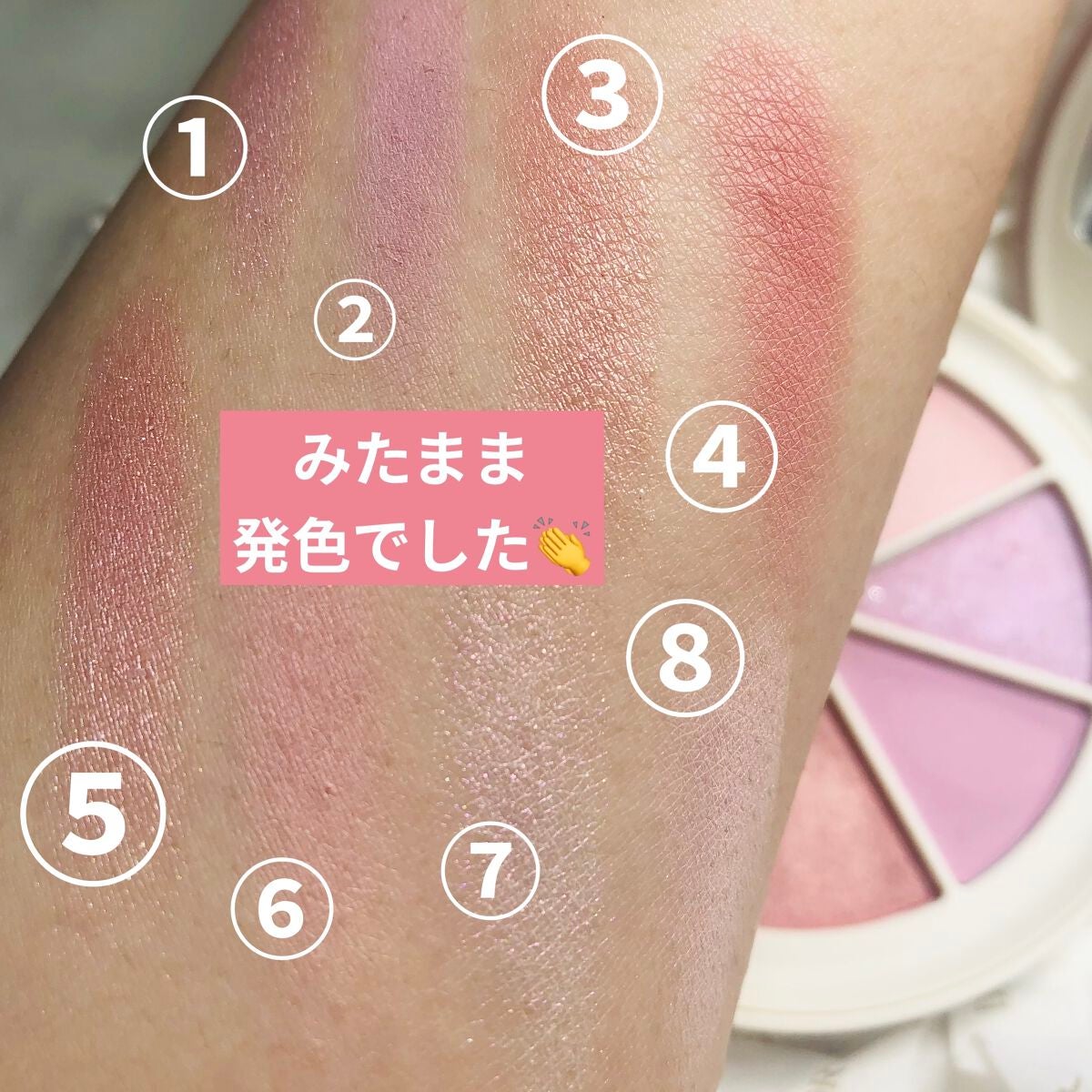 ミドルトーンアイシャドウコレクターパレット/Laka/アイシャドウパレットを使ったクチコミ(5枚目)