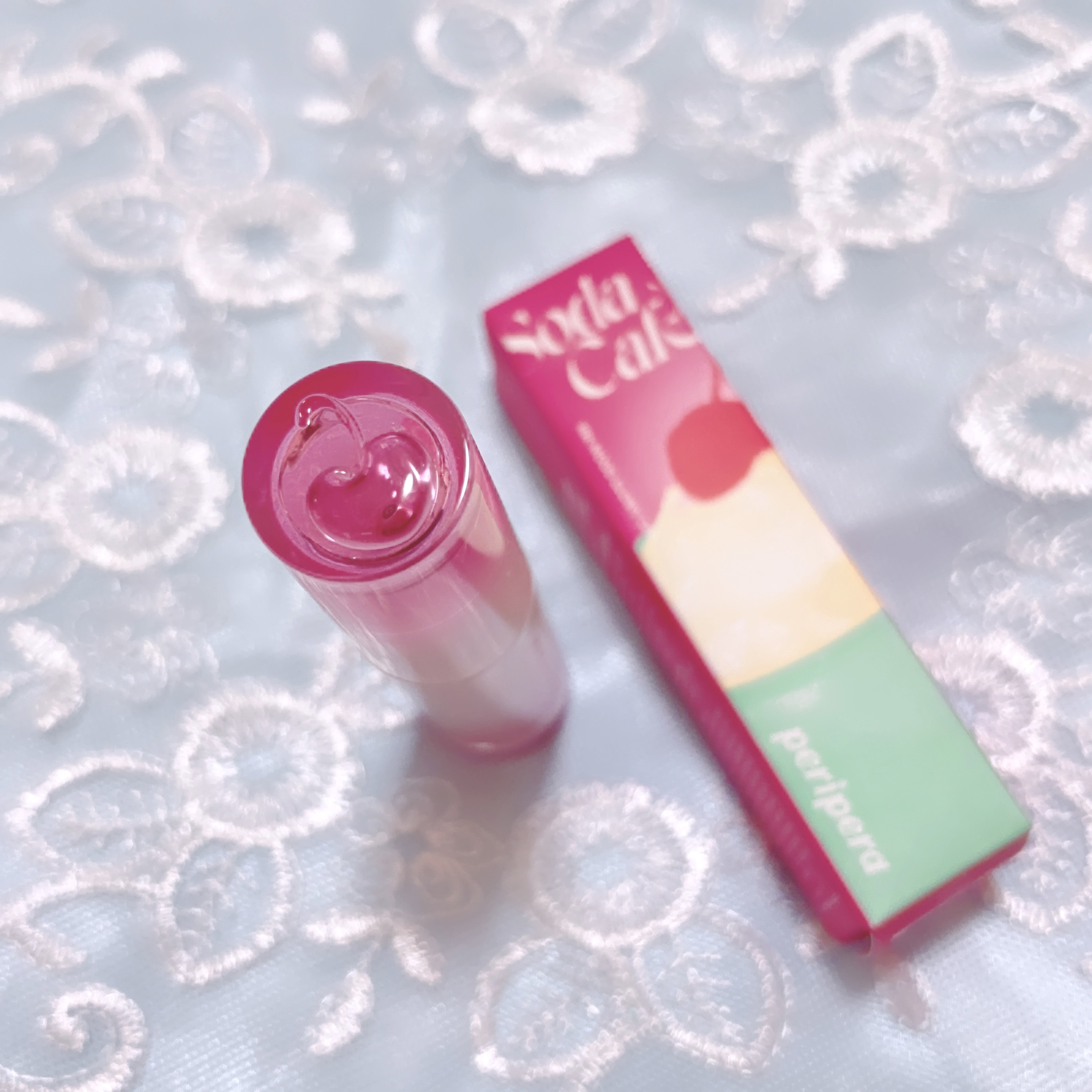 ペリペラ インク ムード グロイ ティント 25 HOT STRAWBERRY/PERIPERA/リップティントを使ったクチコミ（3枚目）