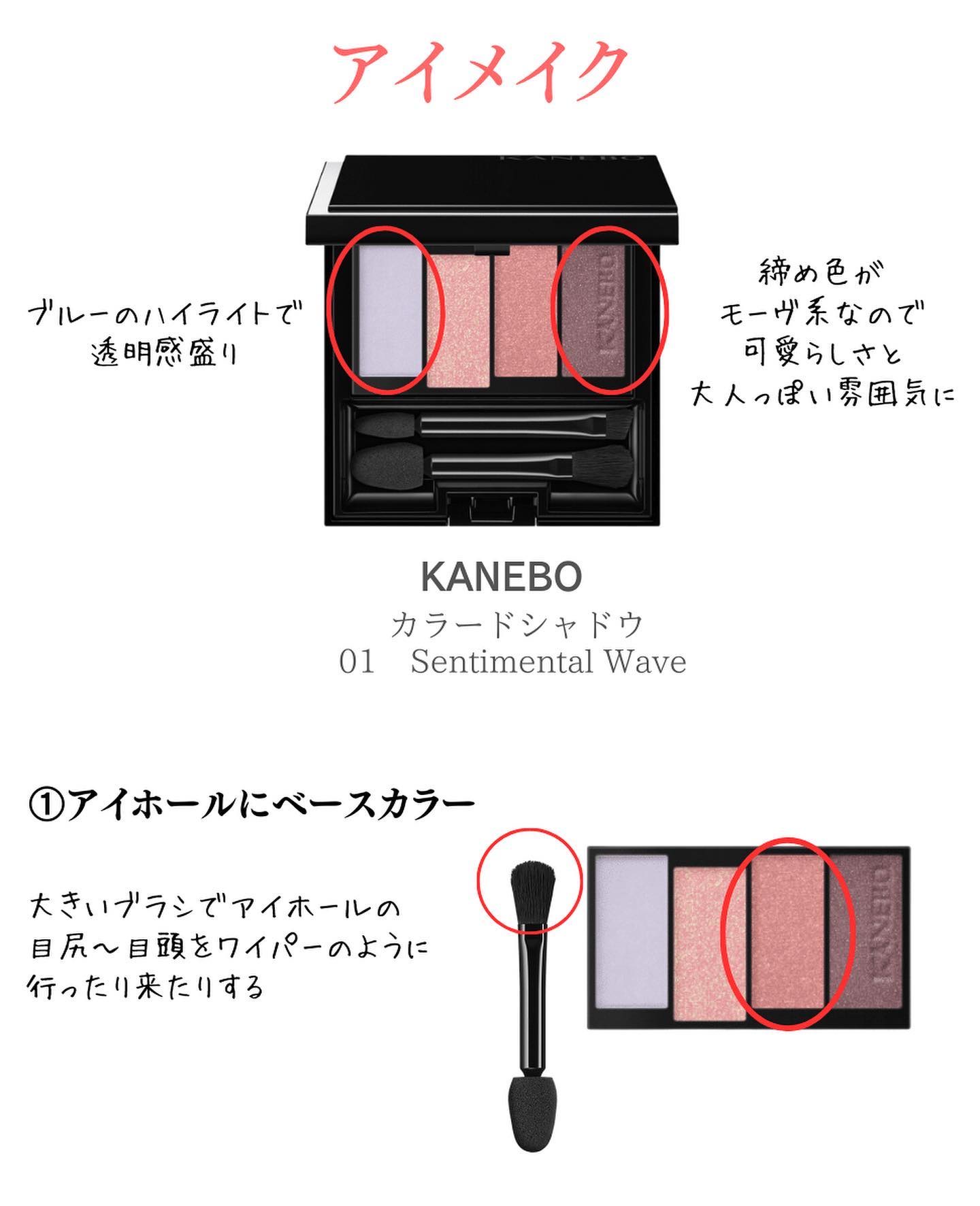 カラードシャドウ/KANEBO/アイシャドウパレットを使ったクチコミ（3枚目）